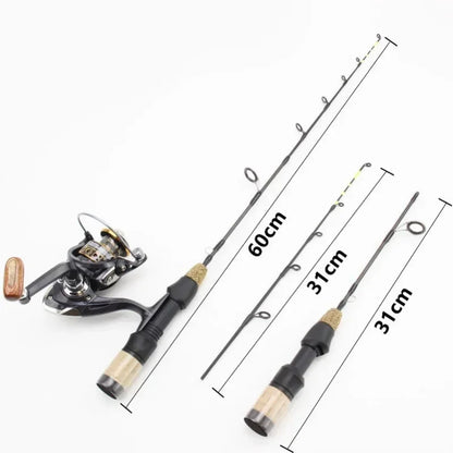 Premium 60cm Telescopic Ice Fishing Combo Set