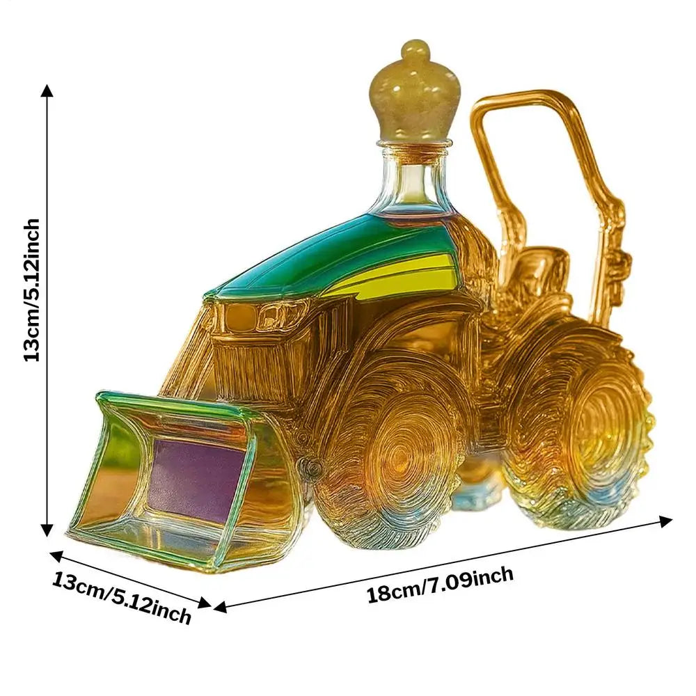 Creative 3D Glass Decanter for Whiskey Lovers