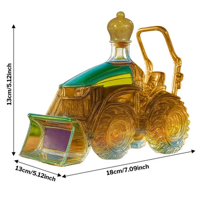 Creative 3D Glass Decanter for Whiskey Lovers