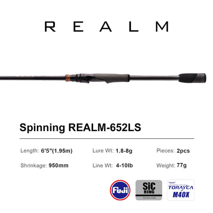 HookUpCo. Purelure Realm Bass Rod with Fuji Rings - HookUpCo.