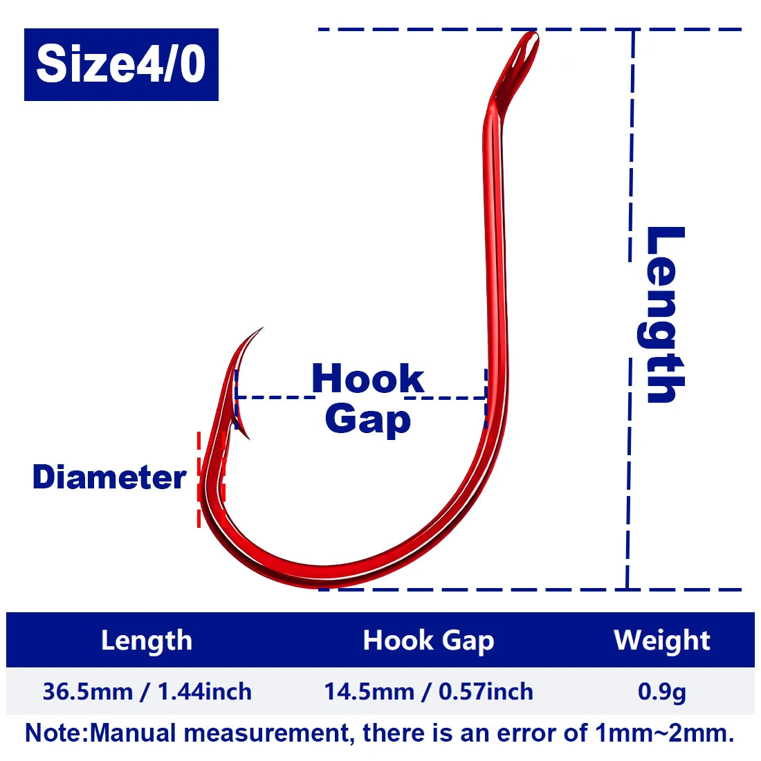 HookUpCo. Red Octopus Circle Hooks, 50-100 PCS - HookUpCo.