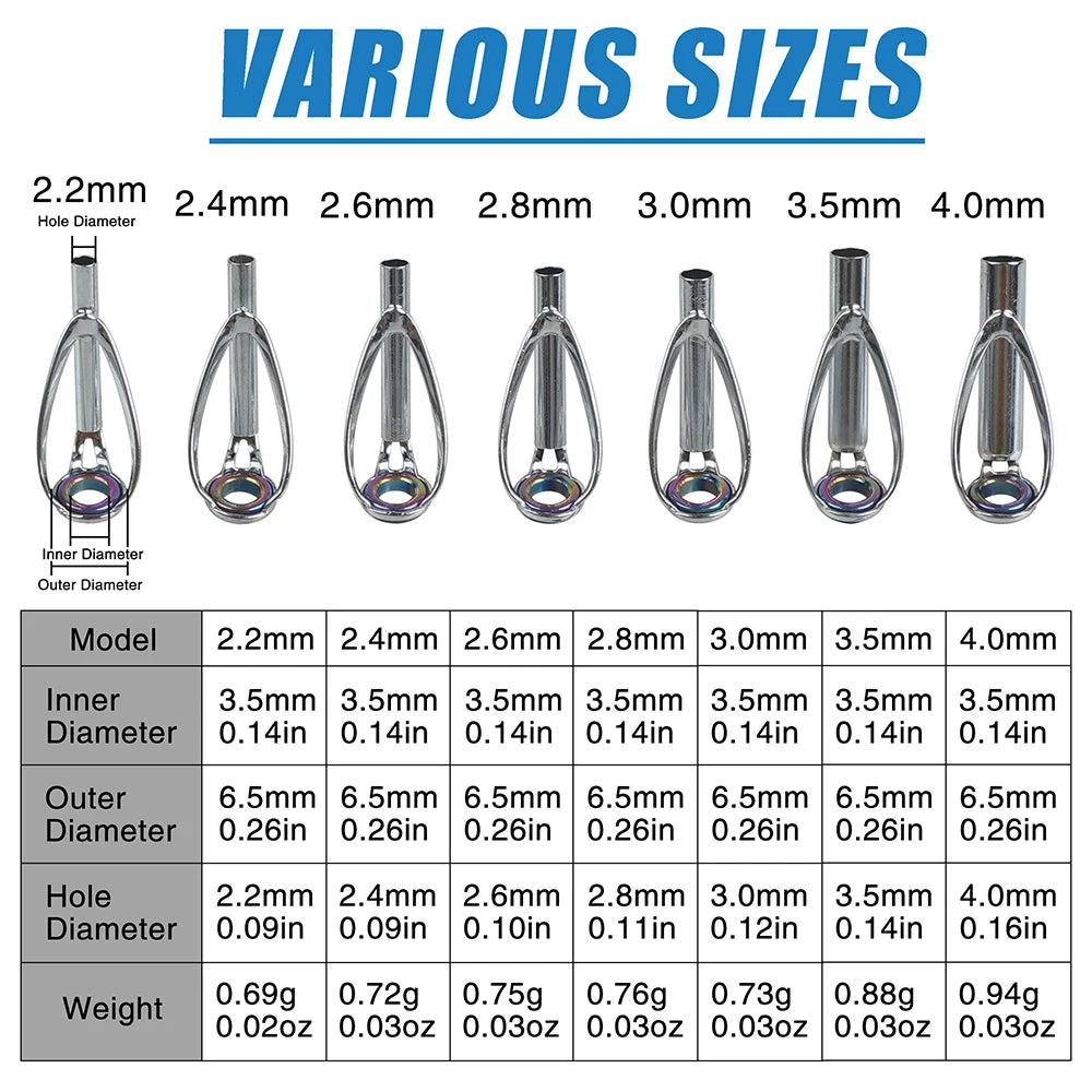 Stainless Steel Fishing Rod Tip Repair Kit - HookUpCo.