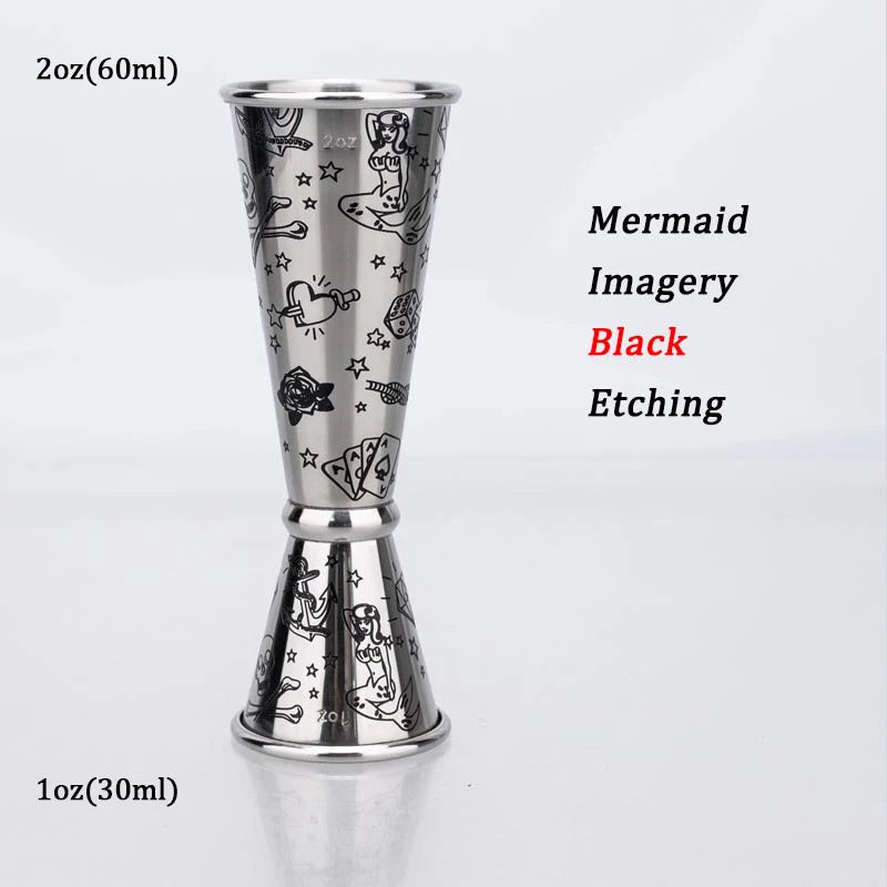 HookUpCo. Stainless Steel Cocktail Jigger Set