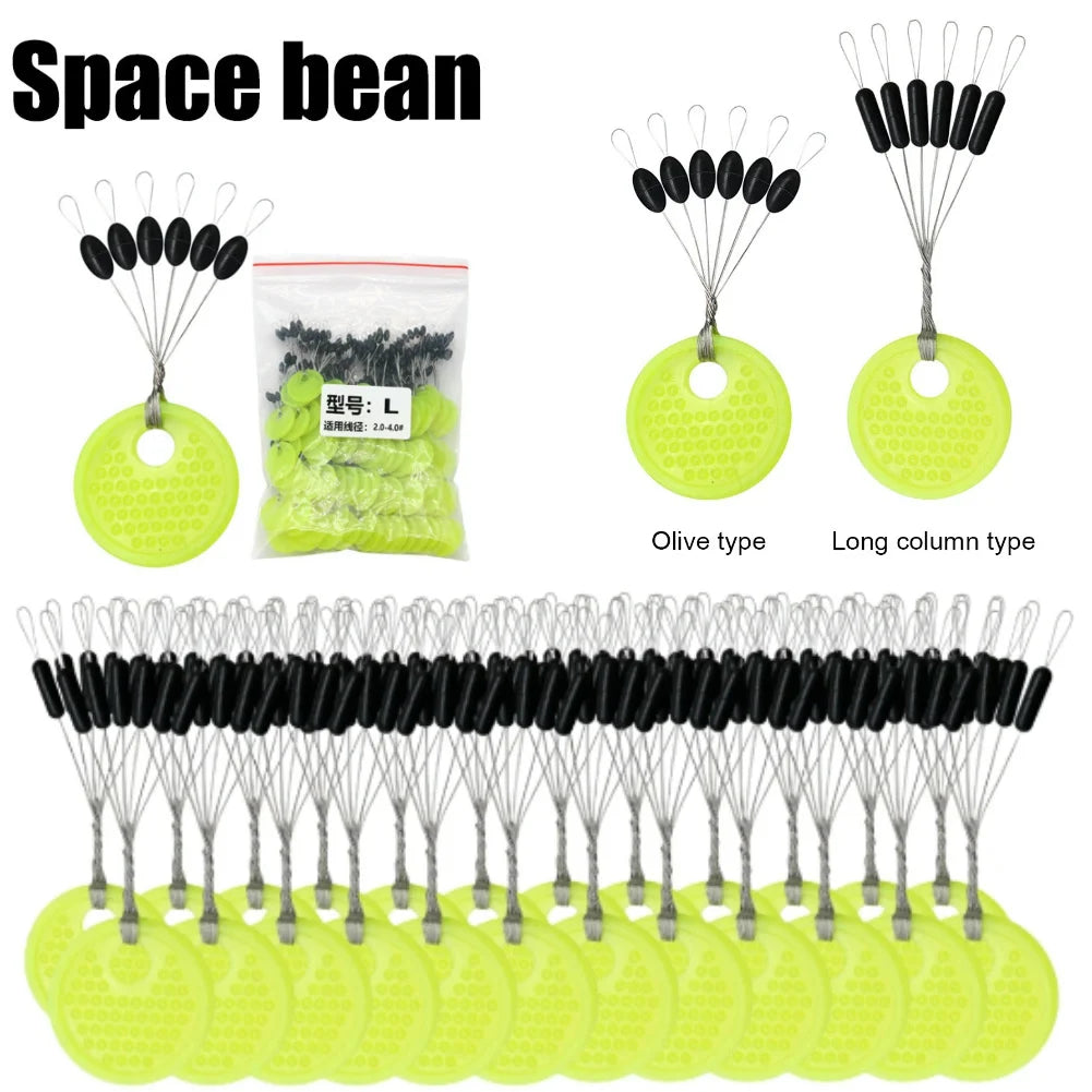 HookUpCo. 60pcs Rubber Space Beans for Fishing - HookUpCo.