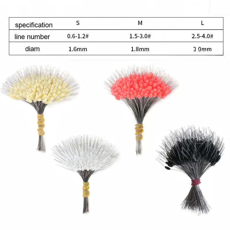 HookUpCo. 300Pcs Silicone Fishing Bobbers Set - HookUpCo.