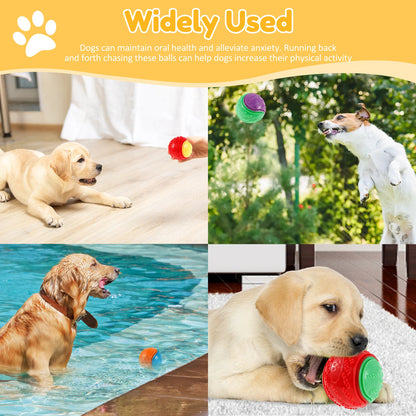 HookUpCo. 6-Pack Squeaky Dog Chew Balls