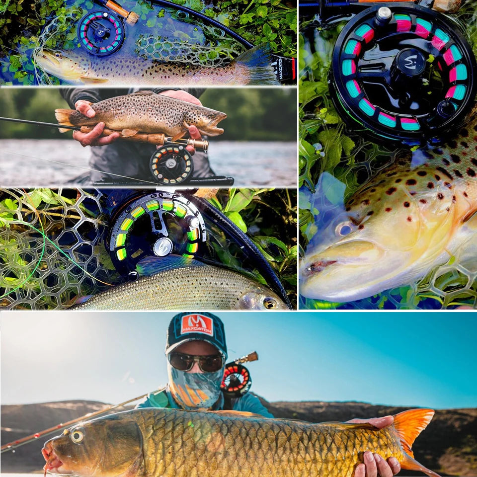 HookUpCo. AVID PRO Fly Reel - Lightweight, Large Arbor