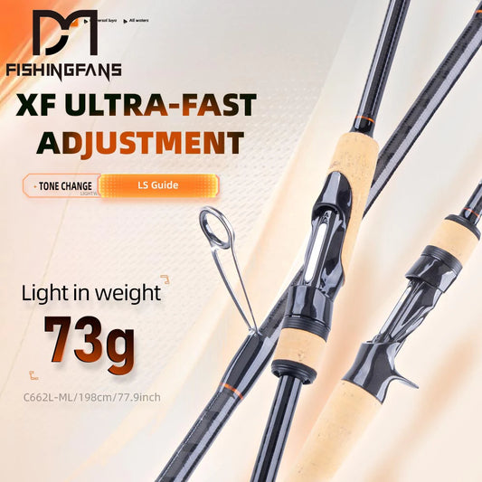 HookUpCo. Premium Spinning Fishing Rod for Bass and Crappie