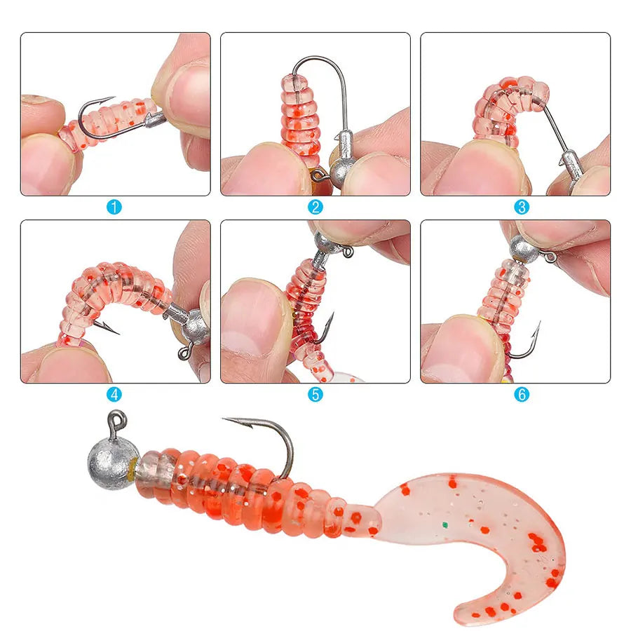 Versatile Jig Head Hooks for Fishing - Multiple Sizes Available