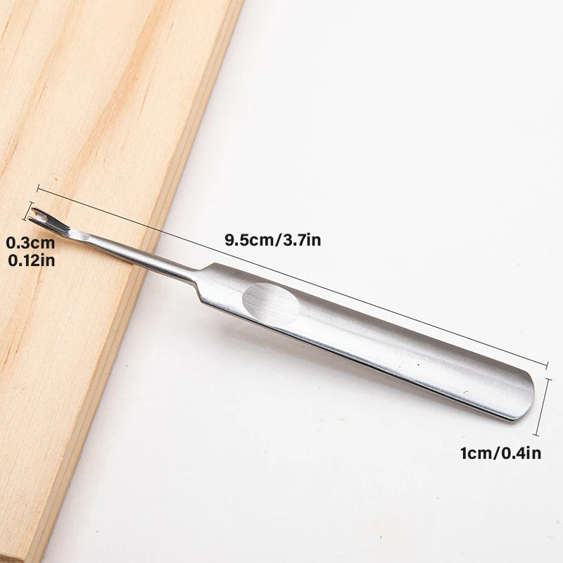 HookUpCo. Leather Groover Tool for Precise Edge Finishing