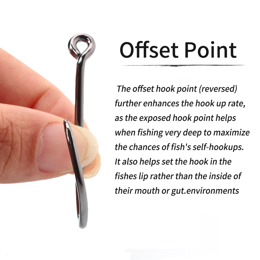 HookUpCo. Heavy-Duty Black Nickel Fishing Hooks - HookUpCo.