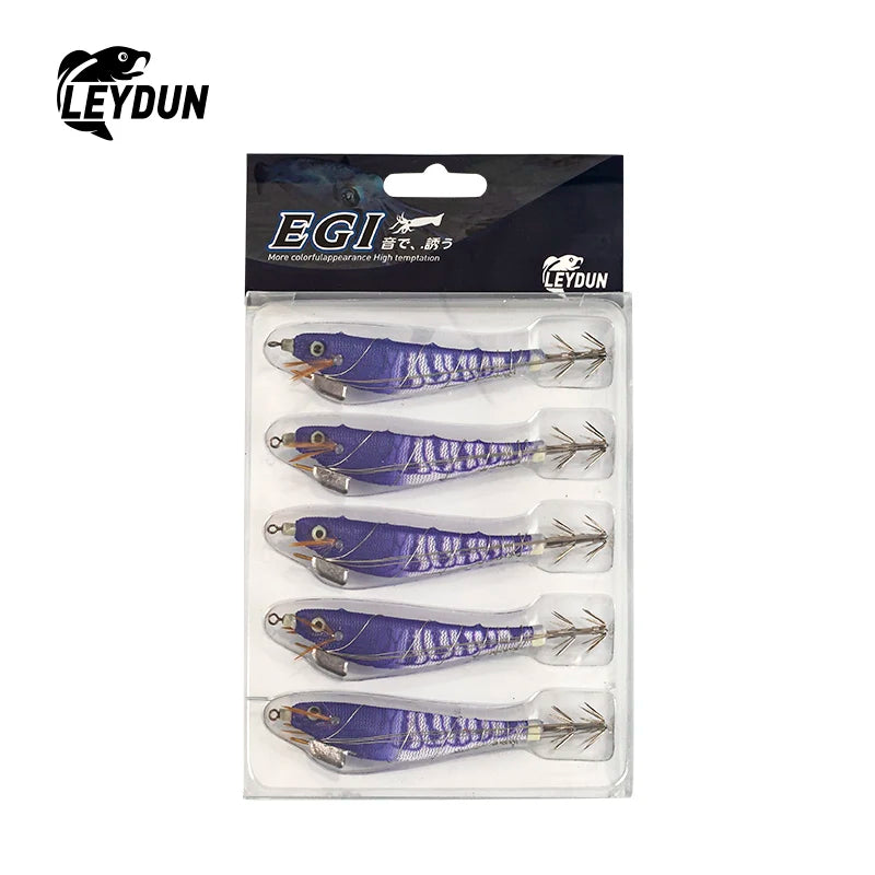HookUpCo. Luminous Squid Jig Fishing Lures Set - HookUpCo.