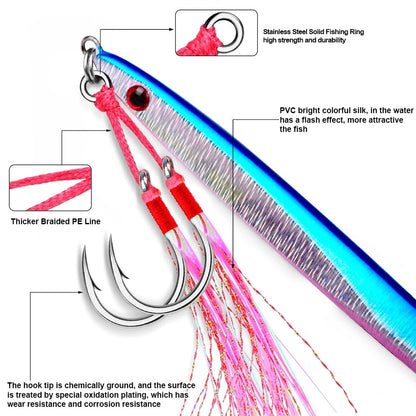High Carbon Steel Double Barbed Fishing Hooks