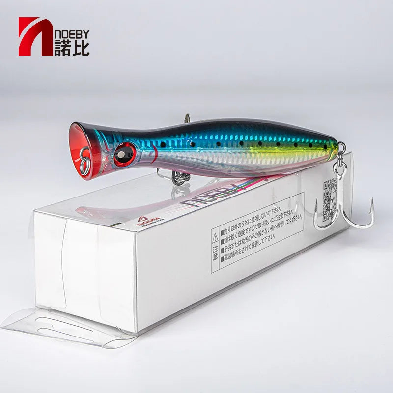 HookUpCo. Big Game Popper Fishing Lures 12cm - HookUpCo.
