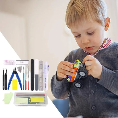 24-Piece Miniature Tool Kit for Model Building