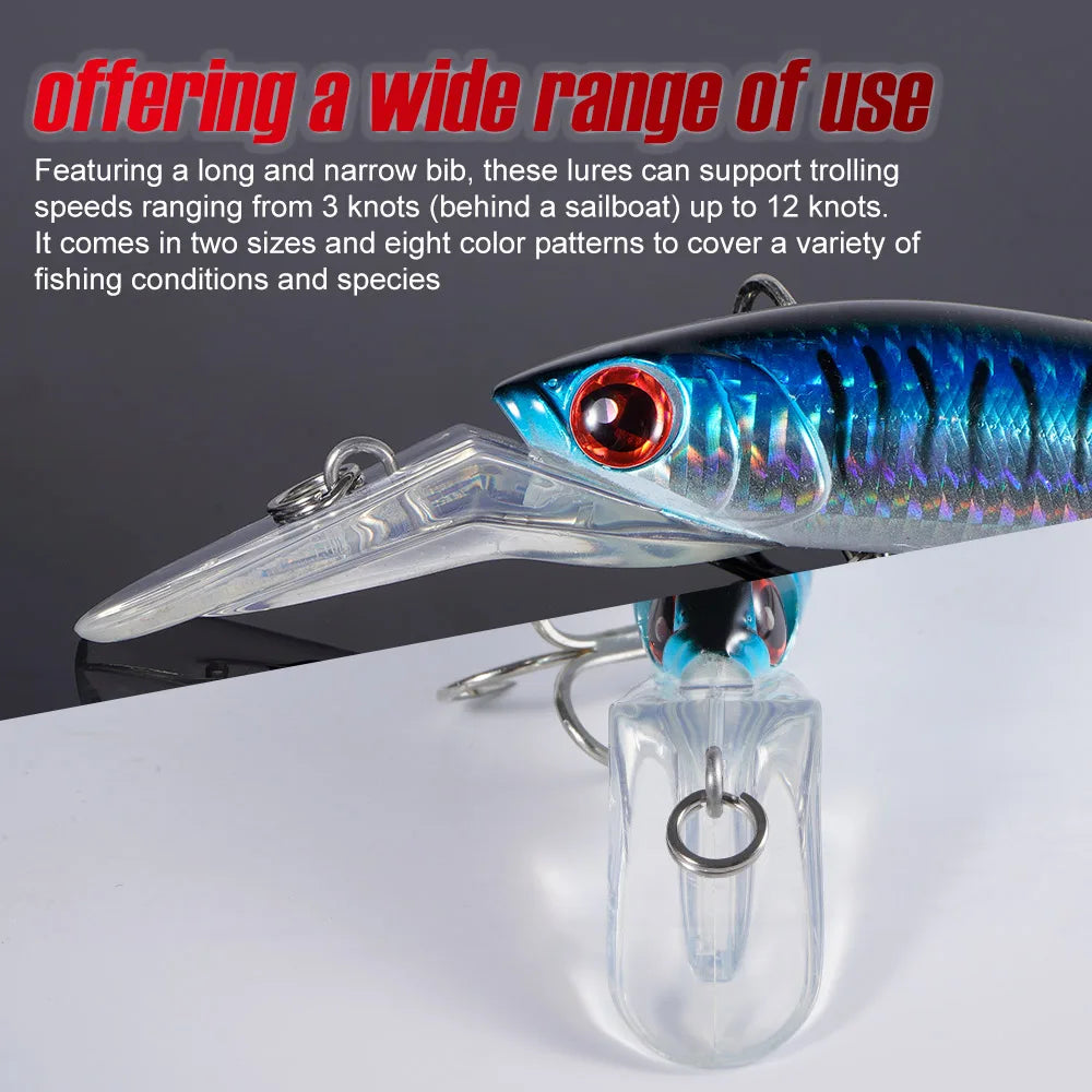 HookUpCo. 14cm Trolling Minnow Lure for Tuna - HookUpCo.