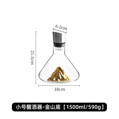 Handmade 1500ML Lead-Free Crystal Whisky Decanter Carafe