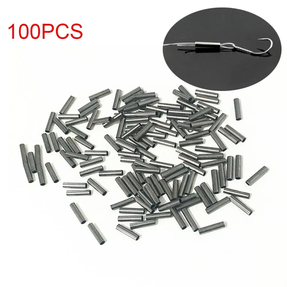 Copper Crimp Sleeves for Fishing Lines - 100pcs - HookUpCo.