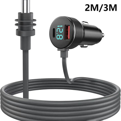 HookUpCo. Mini Dual USB Car Charger with Voltmeter - HookUpCo.
