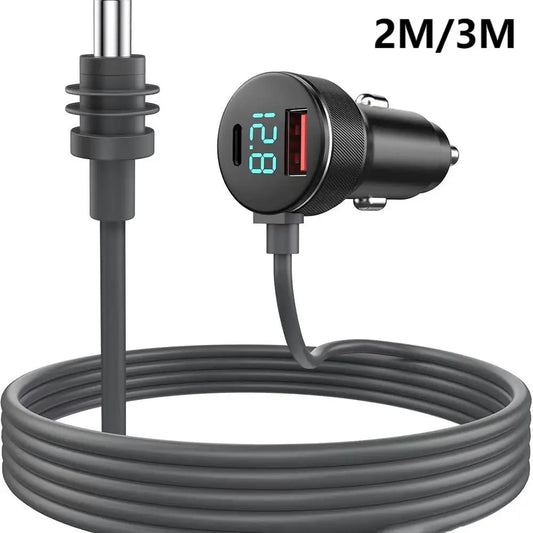 HookUpCo. Mini Dual USB Car Charger with Voltmeter - HookUpCo.