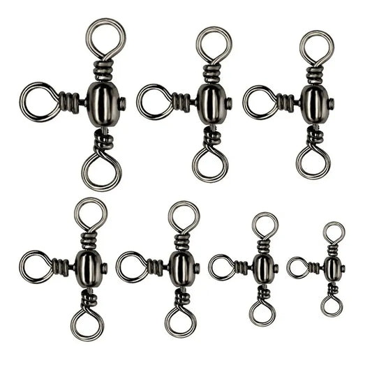 HookUpCo. 50-Piece T-Swivel Fishing Connectors