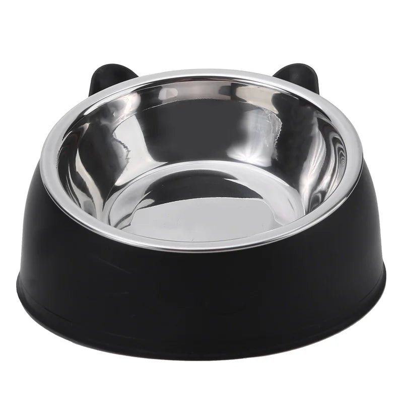 Creative Stainless Steel Pet Feeding Bowls for Cats & Dogs