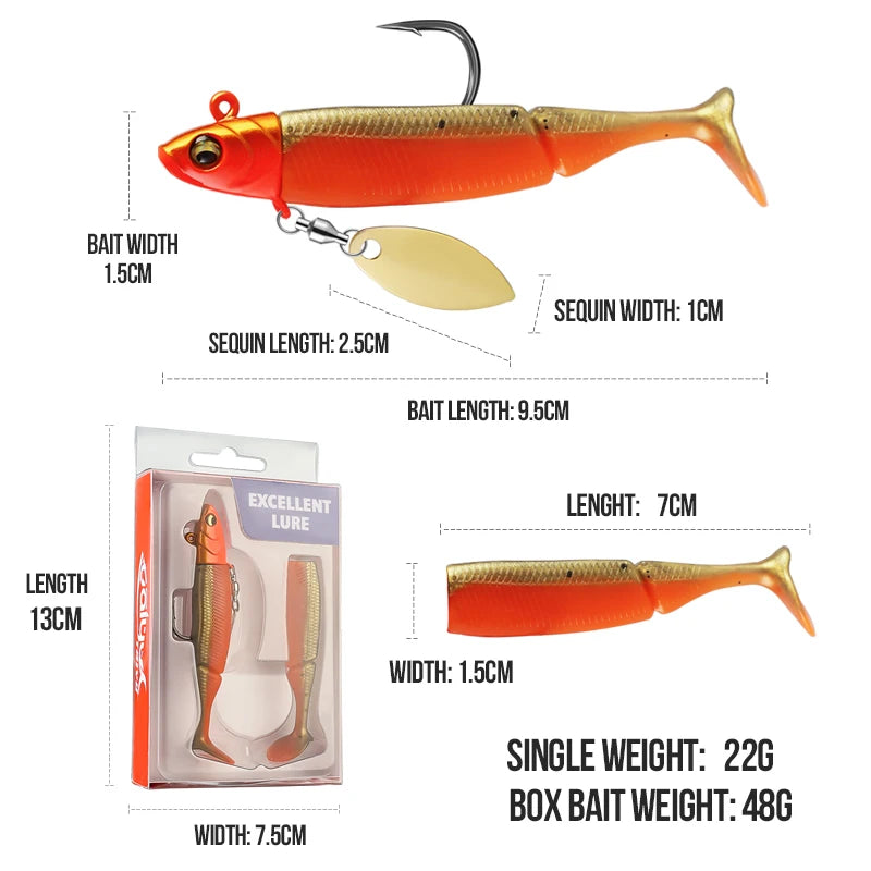 HookUpCo. 20g Fishing Lure for Bass and Pike - HookUpCo.