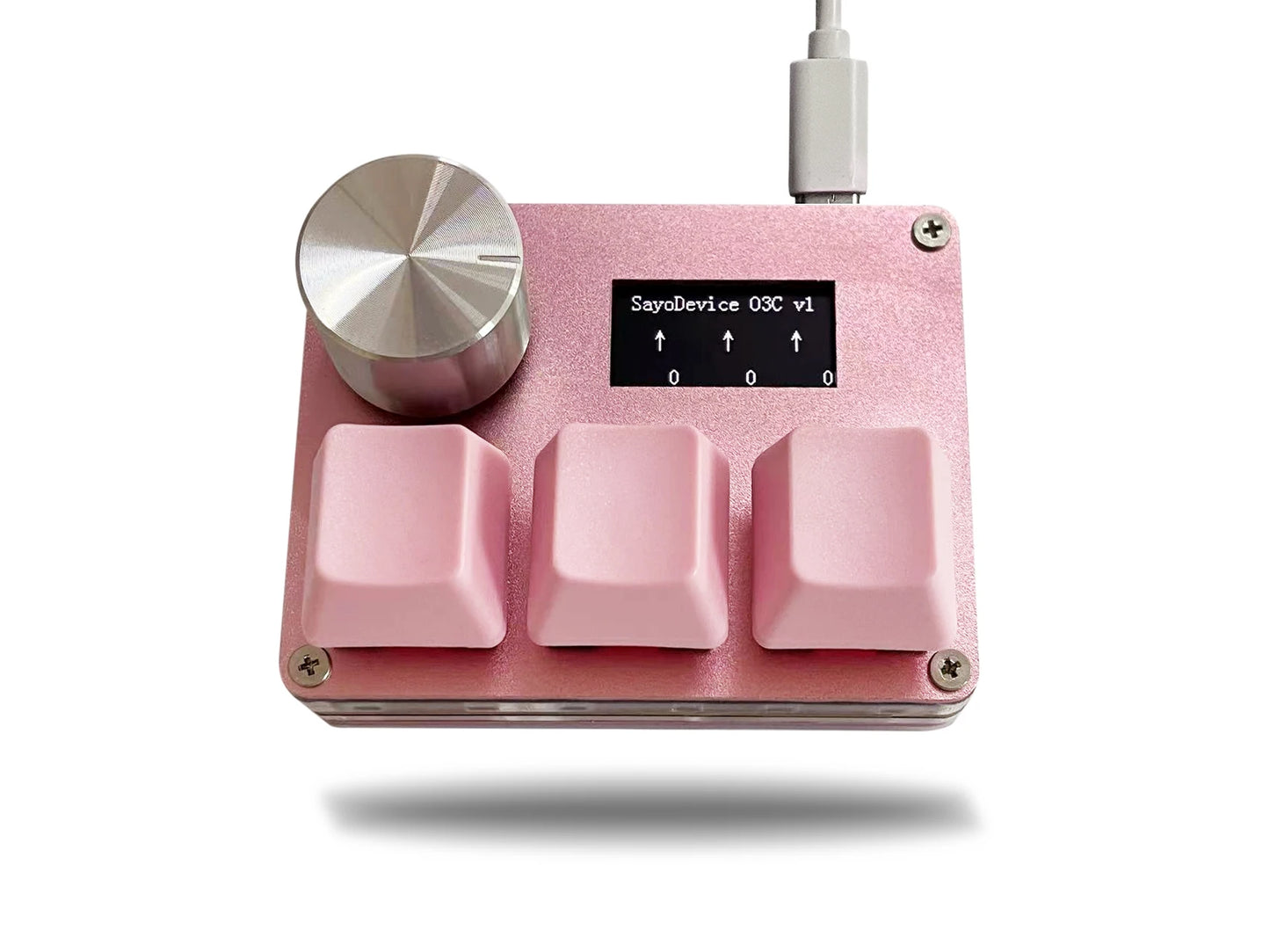 HookUpCo. Magnetic Pink Hall Switches Keyboard