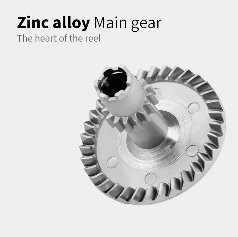 Zinc alloy main gear for fishing reel, precision durable outdoor equipment part