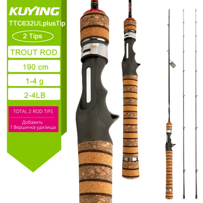 HookUpCo. Carbon Fishing Rod for Rivers and Streams - HookUpCo.