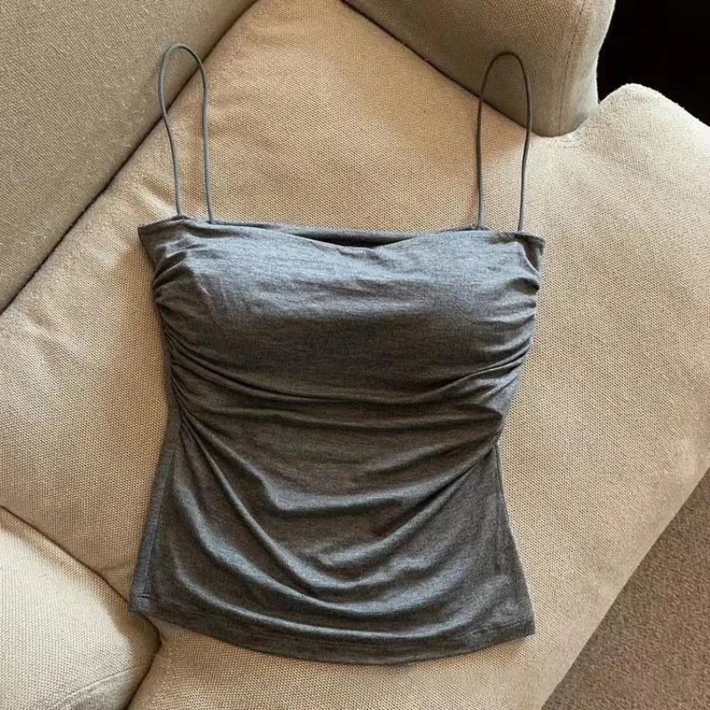 HookUpCo. Women's Summer Halter Top with Built-In Bra