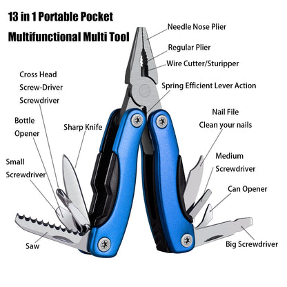 Versatile Folding Multi Tool with Pliers and Knife for Outdoors