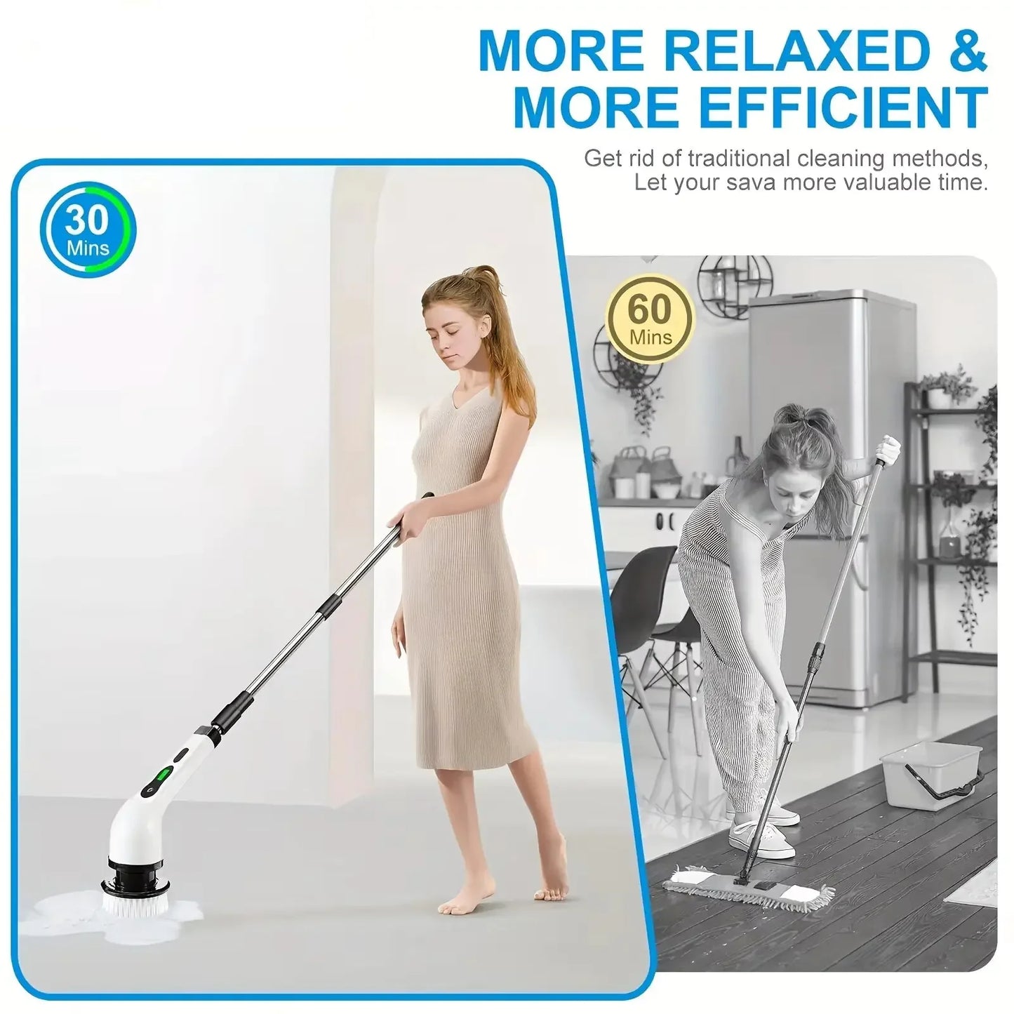 Cordless Electric Spin Scrubber