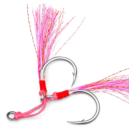 High Carbon Steel Double Barbed Fishing Hooks