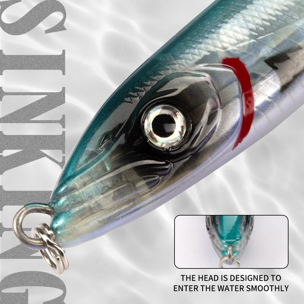 HookUpCo. Wobly Pencil Lure for Saltwater Fishing - HookUpCo.