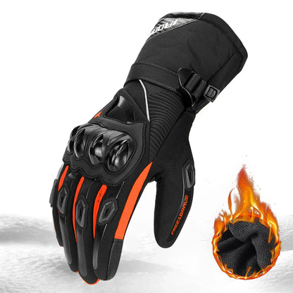 HookUpCo. Waterproof Touchscreen Winter Motorcycle Gloves