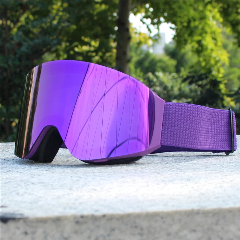 HookUpCo. Magnetic Anti-Fog Double Layer Ski Goggles