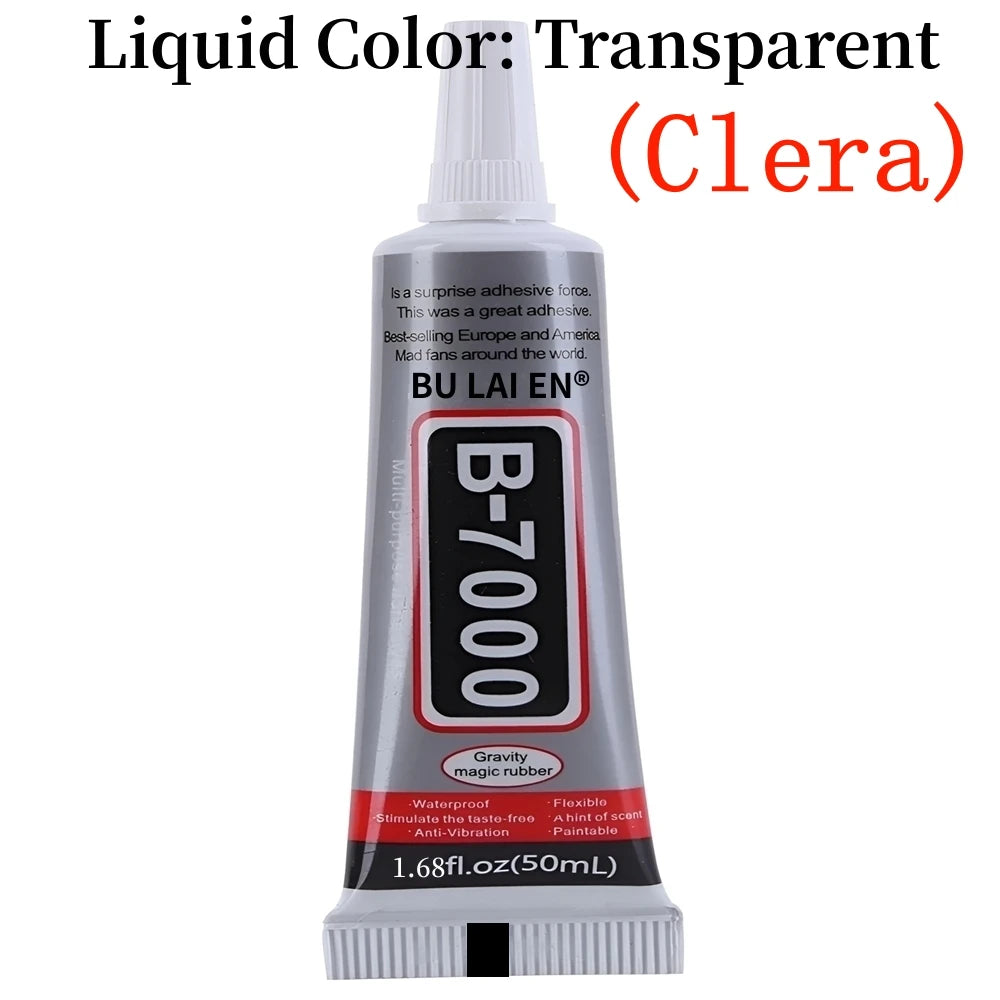 HookUpCo. B-7000 Clear Adhesive for Repairs