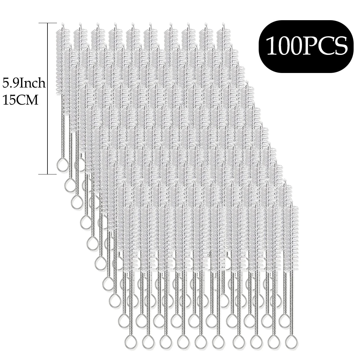 HookUpCo. Extra Long Straw Cleaner Brush Kit