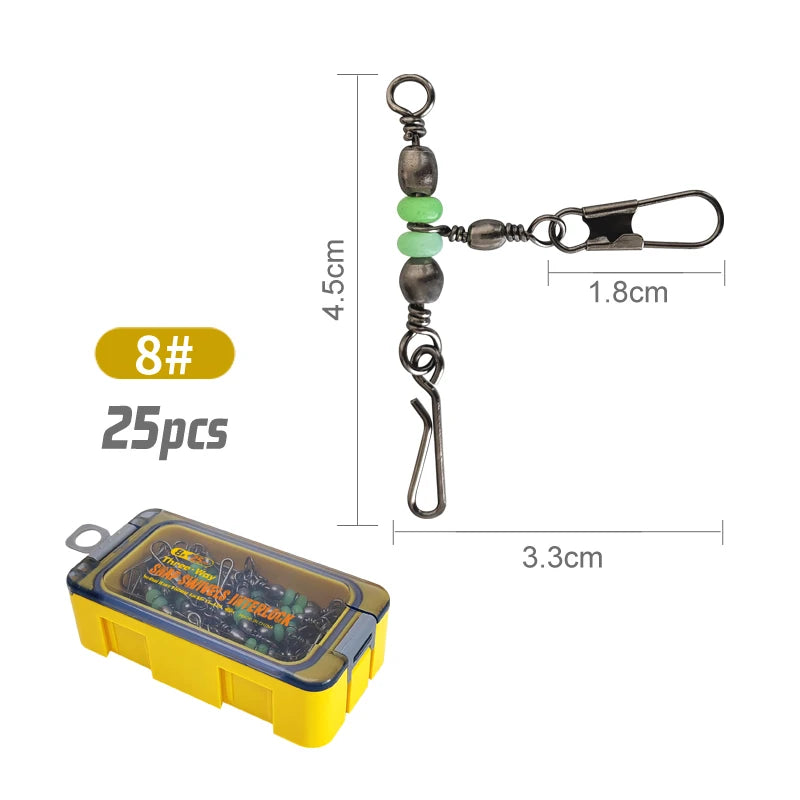 HookUpCo. Luminous Fishing Swivels for Tackle - HookUpCo.