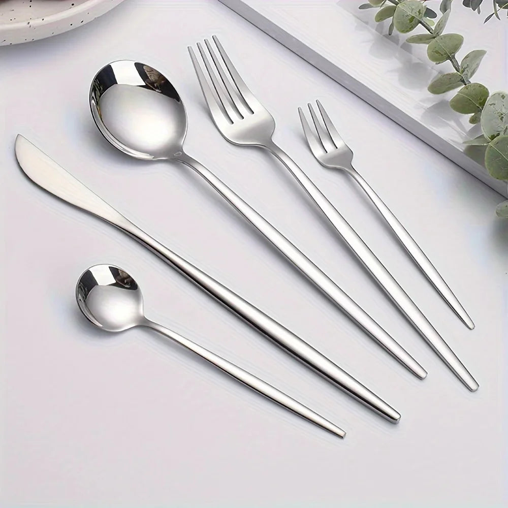 Luxurious Golden Cutlery Set 60pcs