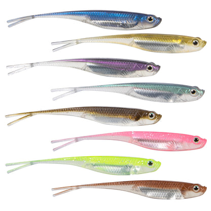 HookUpCo. Fork Tail Soft Lures for Bass Fishing - HookUpCo.