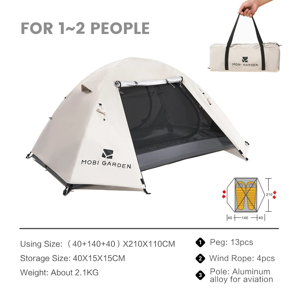 HookUpCo. Waterproof Camping Tent with Sun Protection - HookUpCo.