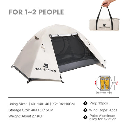 HookUpCo. Waterproof Camping Tent with Sun Protection - HookUpCo.
