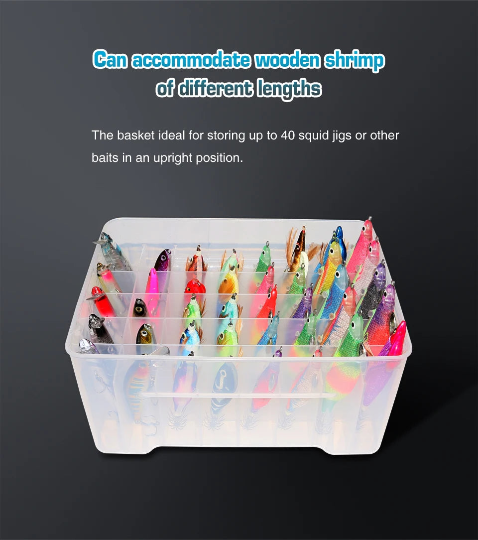 40-Grid Fishing Tackle Box Organizer for Egi and Squid Jigs