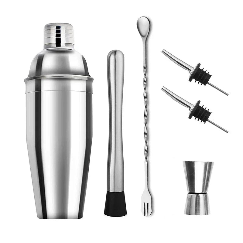 Stainless Steel Cocktail Shaker Set for Parties