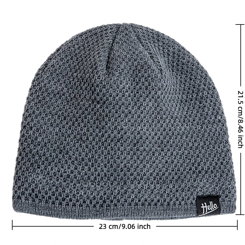 Warm Plush Lined Beanie Hats for Winter Wear