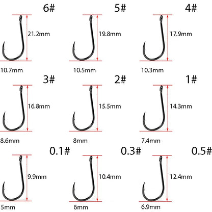HookUpCo. Carbon Steel Circle Hooks for Fishing - HookUpCo.