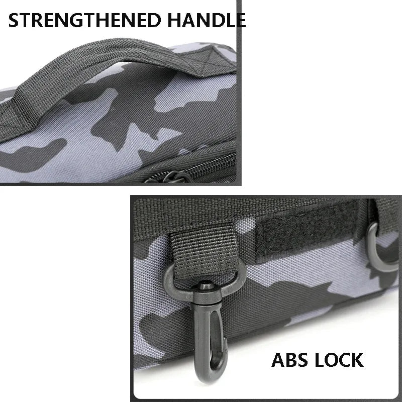 Durable Fishing Tackle Bag with Rod Holder