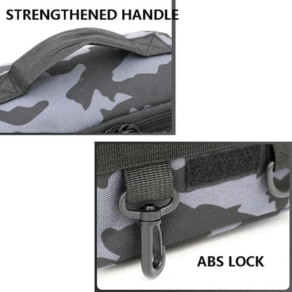 Durable Fishing Tackle Bag with Rod Holder